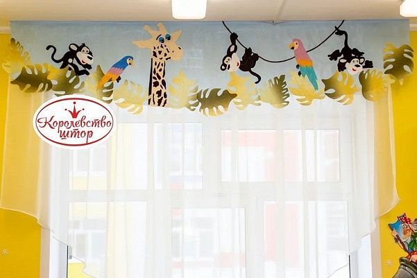 пошив штор в детский сад